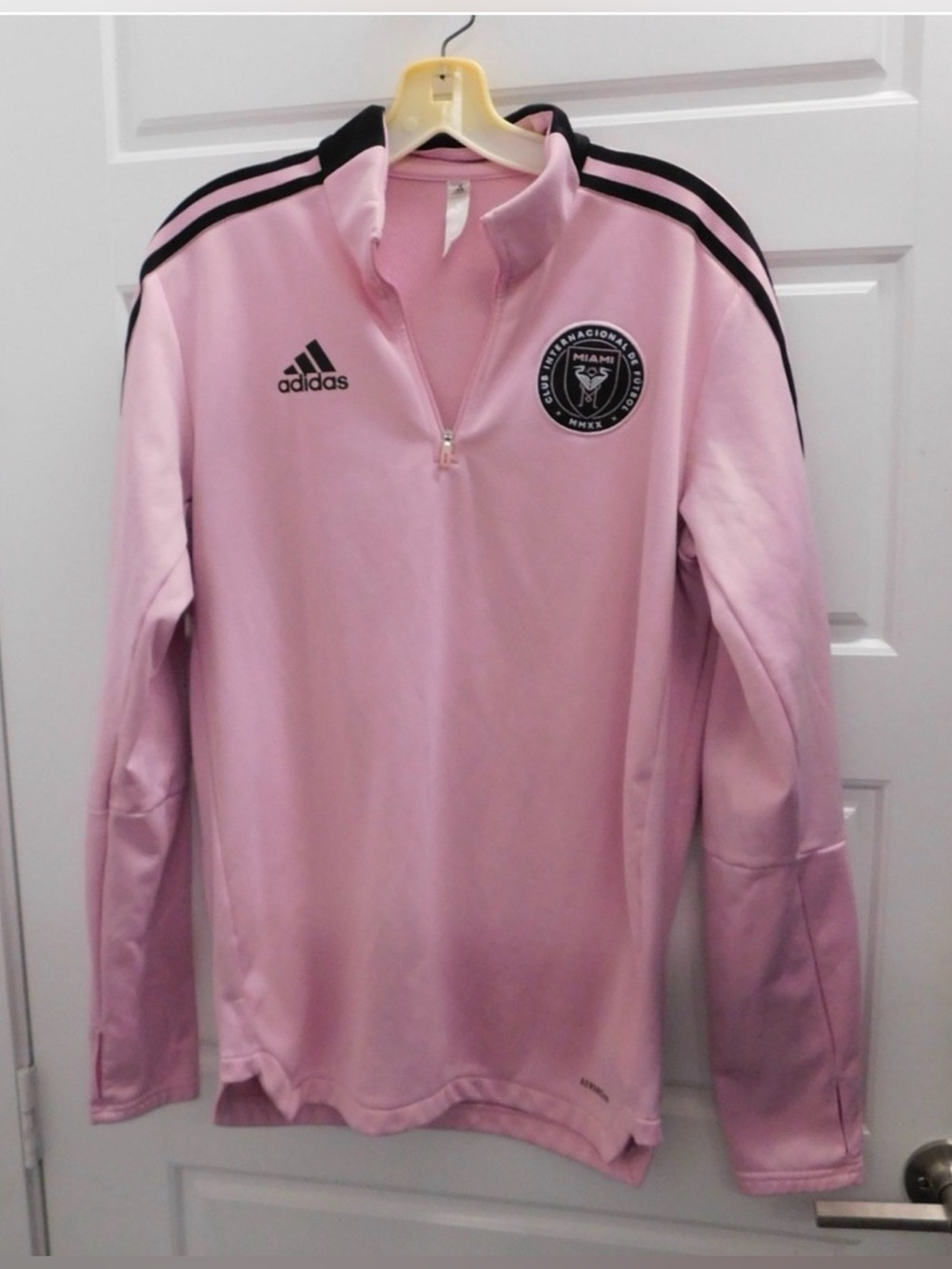 Inter Miami CF adidas Pink Warm Top AEROREADY Quarter-Zip Jacket sz‎ M